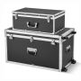 Storage box set VEVOR FG-1415-07, 2 pcs, Black, 816 × 452 × 460 mm + 600 × 350 × 240 mm