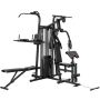 Daugiafunkcis treniruoklis, 69 kg svorio blokas, Juodas, 250 × 213 × 183 cm