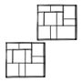 Daugkartinio naudojimo grindinio formų rinkinys Relaxdays, 2 vnt, Juoda, 4 × 45 × 40 cm