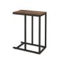 Side table 45.5x25.5x64cm., black/brown