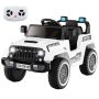 Children's electric car 60x95x60cm., white/black