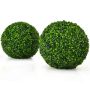Set of 2 boxwood balls 40x40cm, green
