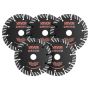 Diamond cutting discs VEVOR 133JP, 5 pcs, Red