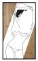 Dekoratyvinė sienų plokštė Strip B, Juoda/ruda, 50 × 90 × 2 cm