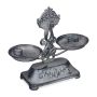 Dekoratyvinės virtuvinės svarstyklės Relaxdays 10026409.0, 3 svareliai, 27 × 24 × 10,5 cm