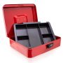 Money box Bituxx, 5 compartments, red, 300 × 90 × 240 mm
