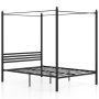 Double bed frame 208x146x190cm., dark gray