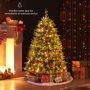 Dirbtinė Kalėdų eglutė 150 cm su 844 šakomis, 250 LED lempučių, 11 apšvietimo režimų