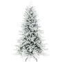 Artificial Christmas tree, 1815 branches, Green/white, Ø116 × 180 cm