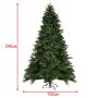 Dirbtinė Kalėdų eglutė, 600 LED lempučių, Žalia, 155 × 240 cm