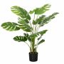 Artificial plant Homcom 17.5x17.5x120cm., green/black