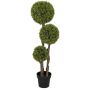 Artificial plant Homcom 19.5x19.5x115cm., green/black