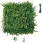 Панели искусственных растений VEVOR JN-SJC-12, 12 шт, Зелёные, 50,8 × 50,8 см