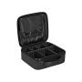 Cosmetic bag with dividers, black