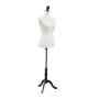 Clothing mannequin, adjustable, White, 38 × 168 × 38 cm