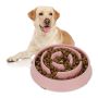 Dubenėlis nuo rijimo šunims Relaxdays, 1 vnt, Rožinis, 5 × 21 cm