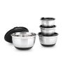 Dubenėlių rinkinys Relaxdays BOWLY, 4 vnt, 14,5 × 25,5 × 25,5 cm