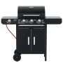 Gas barbecue, 3 main and 1 side burner, 110 × 100 × 50 cm