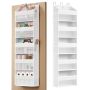 Durų organizatorius SONGMICS, 2 vnt., 5 skyriai, Balta, 15 × 40 × 140 cm