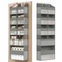 Durų organizatorius SONGMICS RDH009GD01, 9 skyriai, 10 kišenių, Pilka, 17 × 50 × 150 cm