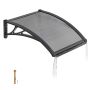 Door canopy VEVOR CZPC24X24G-C, 61 × 60 × 19 cm