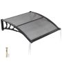 Door canopy VEVOR CZPC40X40G-C, Grey, 965 × 1017 × 275 mm