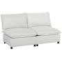 Dvivietė sofa, 2 vietų, Pilka, 146 × 85 × 78 cm