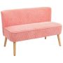 Two-seater sofa, 2-seater, Pink, 117 × 77 × 56.5 cm