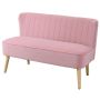 Dvivietė sofa, 2 vietų, Rožinė, 117 × 77 × 56,5 cm