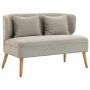 Dvivietė sofa, 2 vietų, Smėlio, 117 × 78,5 × 65 cm