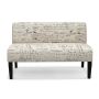 Dvivietė sofa, 2 vietų, Smėlio, 121 × 78 × 66 cm