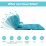 Sofa bed 180x98x18cm., blue color