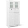 Bathroom cabinet 60x30x128cm., white