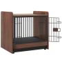 Dog cage 62x49.5x61cm., brown/black