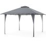 Gazebo 390x390x280cm., gray