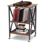 Freestanding shelf 52x45x75cm., brown/black