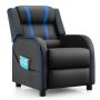 Children's armchair 69x53x74cm., black/blue
