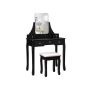 Elegant, black vanity table
