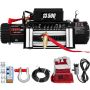 Electric winch VEVOR, 13,500 lbs, 12 V, 62.8 × 23 × 35 cm