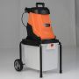 Elektrinis medienos smulkintuvas 2800 W su 50 l surinkimo dėže, 45 mm pjovimo skersmuo, oranžinis