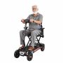 Electric mobility scooter VEVOR N3473, 4 wheels, Black, 970 × 570–640 × 810–950 mm