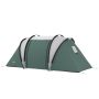 Spacious tunnel tent for 4-5 people, dark green, waterproof 3000 mm