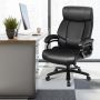 Ergonomiška biuro kėdė su reguliuojamu aukščiu 116–123 cm, ekologiška oda
