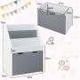 Children's shelf 50x28x70cm., white/gray