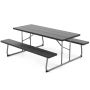Picnic table 183x163x74cm., black