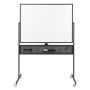 Magnetic board 126x54x180cm., white/black