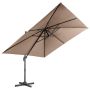 Outdoor umbrella 300x300x273cm., brown/black