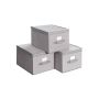 Set of 3 folding boxes