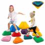 Set of 11 balancing stones, assorted colors