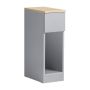 Side table 20x35x60cm., gray/light brown